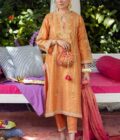 Layla Peach Shirt And Dupatta