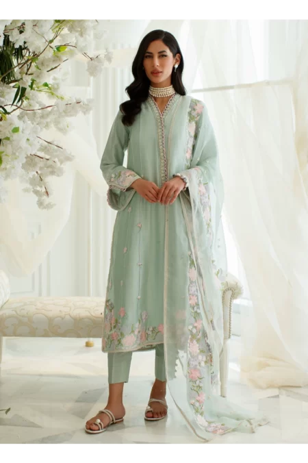 Menthe Shirt And Dupatta