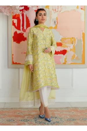 Eden Kiwi Shirt And Dupatta