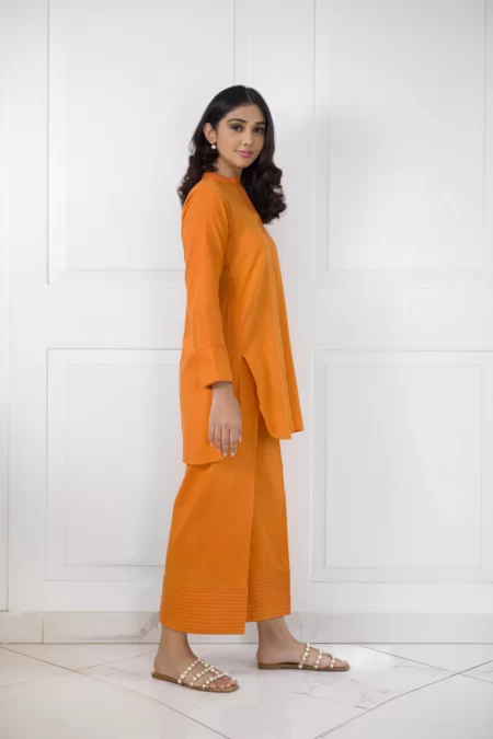 Saffron Tunic & Matching Pants Set – SHK-1014 - Image 3