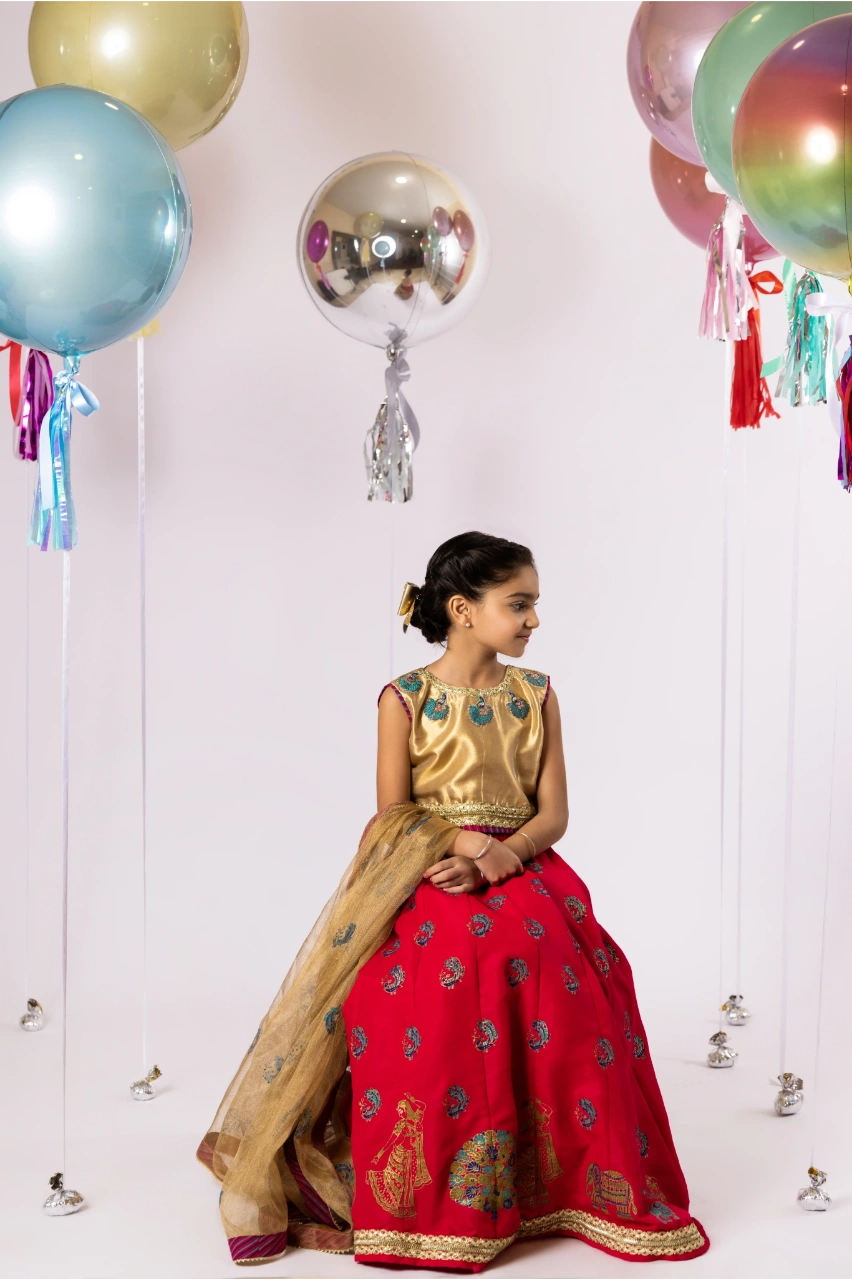 Kids Baby Girls New Mirror Work Lehenga Choli for Festival's and party Wear  | eBay