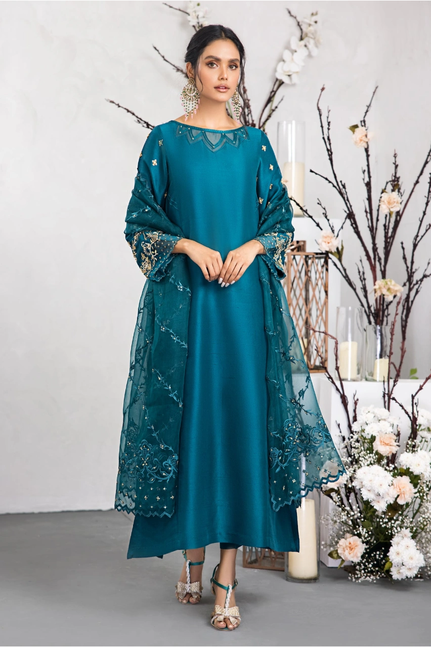 Buy Peacock Blue Dresses for Women by MISS HAUTE Online | Ajio.com