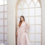 Powder Pink Net Gown - Image 2