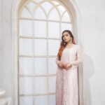 Powder Pink Net Gown - Image 3