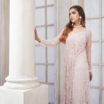 Powder Pink Net Gown - Image 5