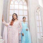 Powder Pink Net Gown - Image 6