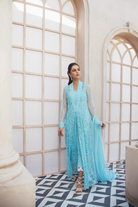 Light Blue Net Shirt