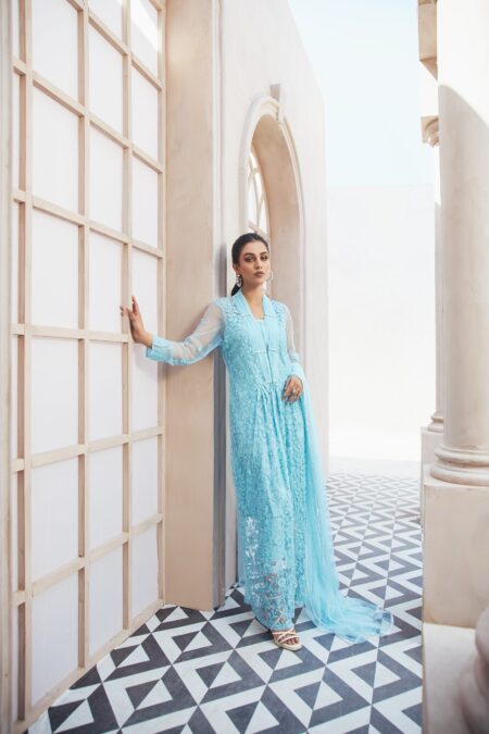 Light Blue Net Shirt - Image 4