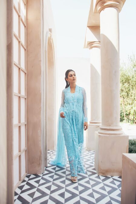 Light Blue Net Shirt - Image 2