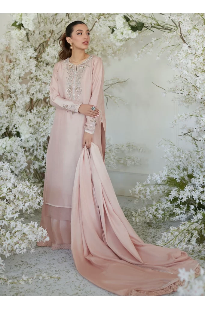 Pippa Pink Shirt and Dupatta - Image 2