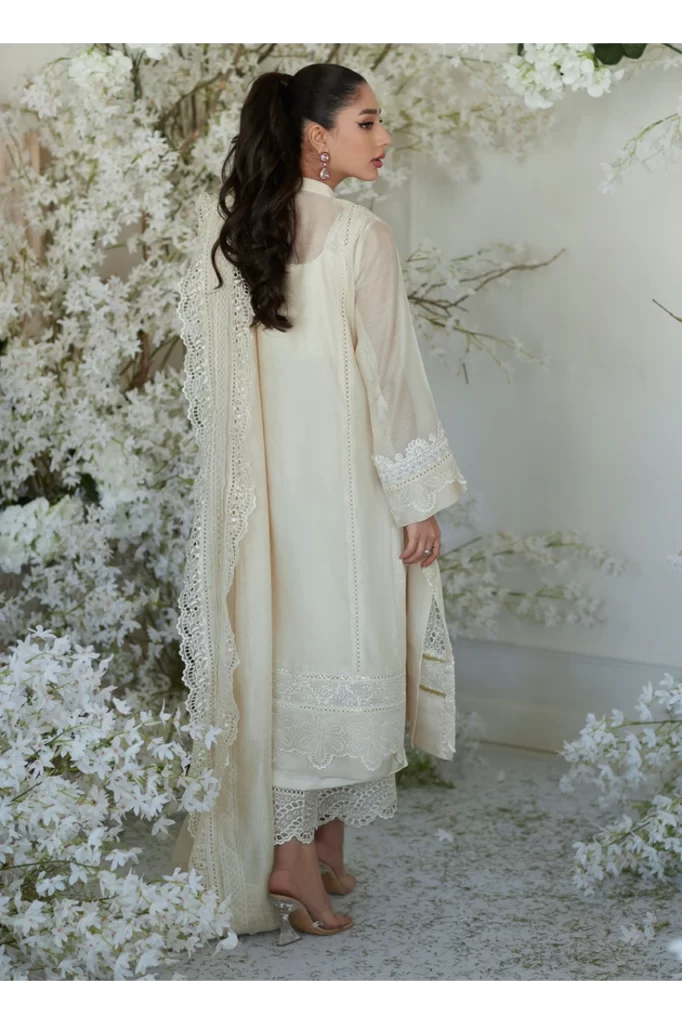 Paige Ivory Shirt and Dupatta - Image 6