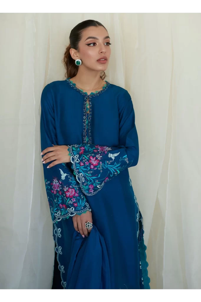 Lumira Teal Shirt and Dupatta - Image 8