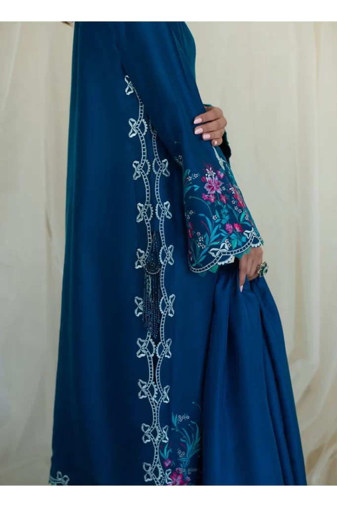 Lumira Teal Shirt and Dupatta - Image 4