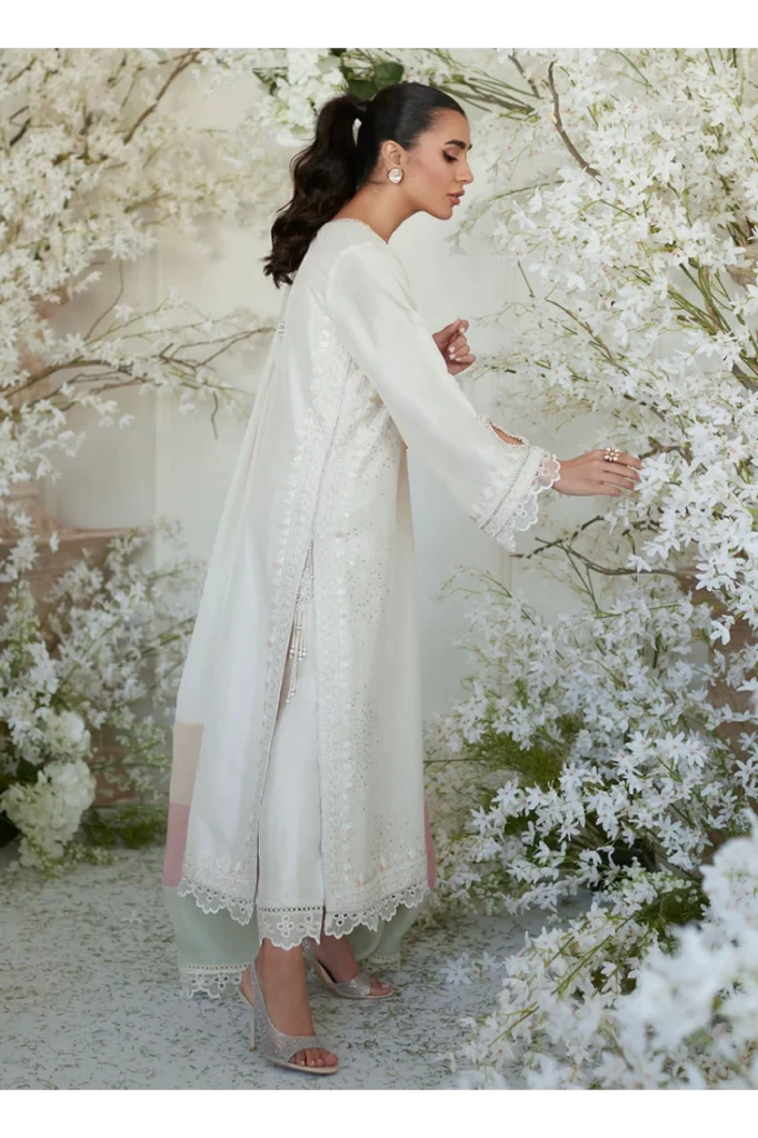 Sika Ivory Shirt and Dupatta - Image 8