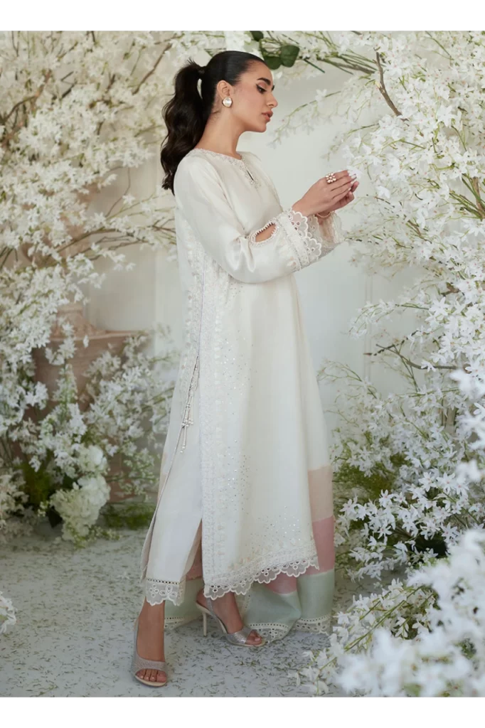 Sika Ivory Shirt and Dupatta - Image 7