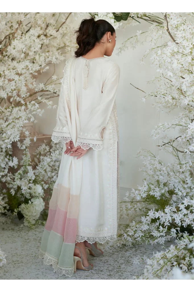 Sika Ivory Shirt and Dupatta - Image 6