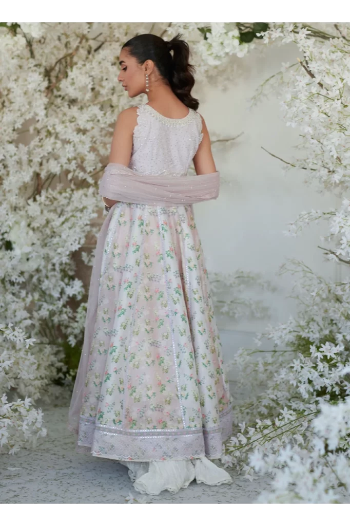 Neenee Pink Kalidaar and Dupatta - Image 6