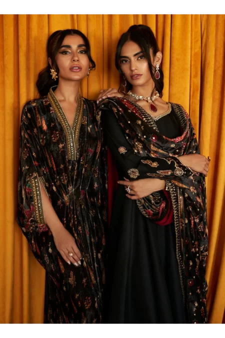 Lana Onyx Raw Silk Kalidaar - Image 4