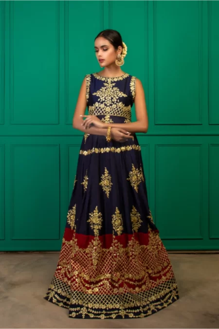 Blue Anarkali - Sau-203