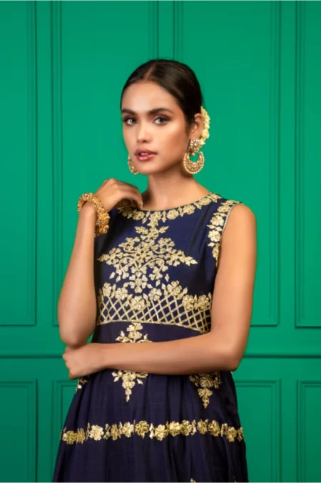 Blue Anarkali - Sau-203 - Image 3