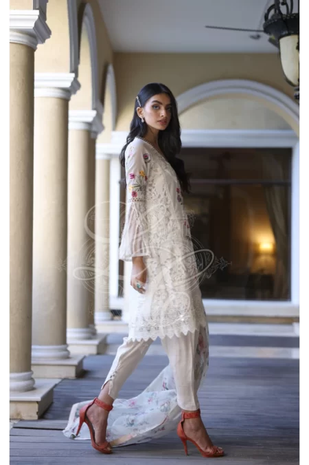 Long tunic with narrow bottom shalwar - Image 4