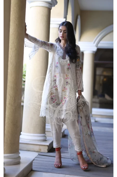 Long tunic with narrow bottom shalwar - Image 3