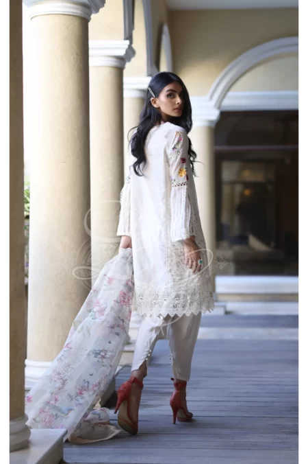 Long tunic with narrow bottom shalwar - Image 2