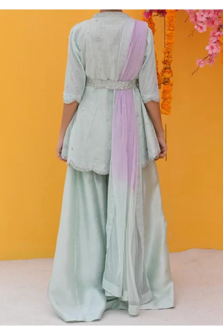 Fia With Flared Pants And Dupatta - Image 3