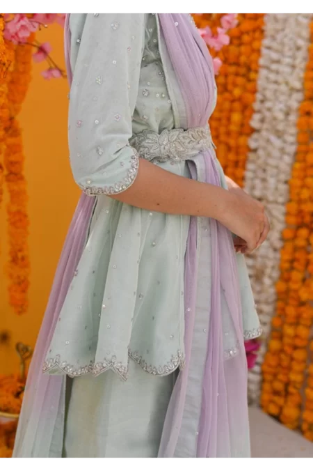 Fia With Flared Pants And Dupatta - Image 5