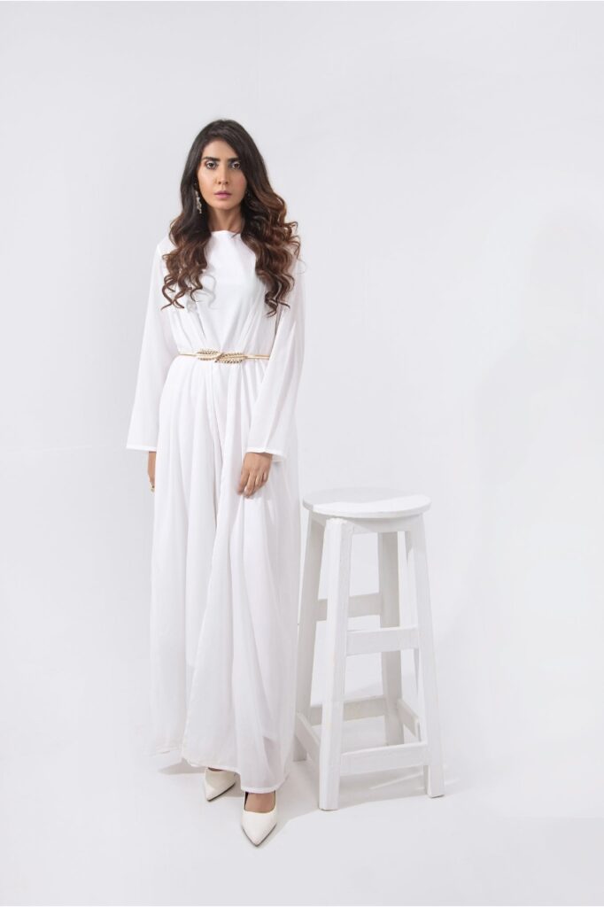 Diagonal Cut Maxi with Cape - Image 3
