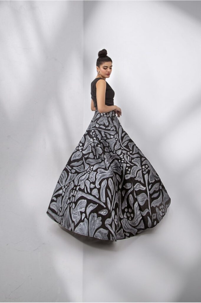 Hand Painted Skirt with Top - Image 2