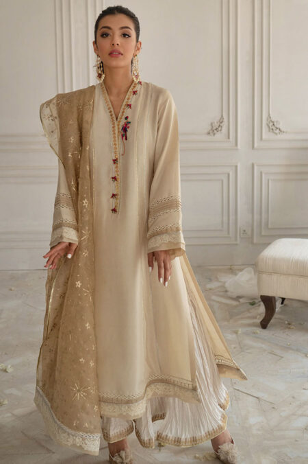 Stone Silk Shirt and Dupatta - Image 3