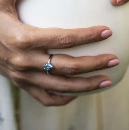 Aquamarine Ring - March Birthstone - Image 4