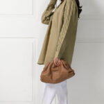 Olive Irish Box Pleated Sleeves Shirt | SHK-674 - Image 2