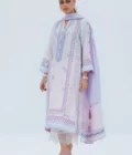 Liz Lilac Shirt And Dupatta - Image 3
