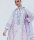 Liz Lilac Shirt And Dupatta - Image 2
