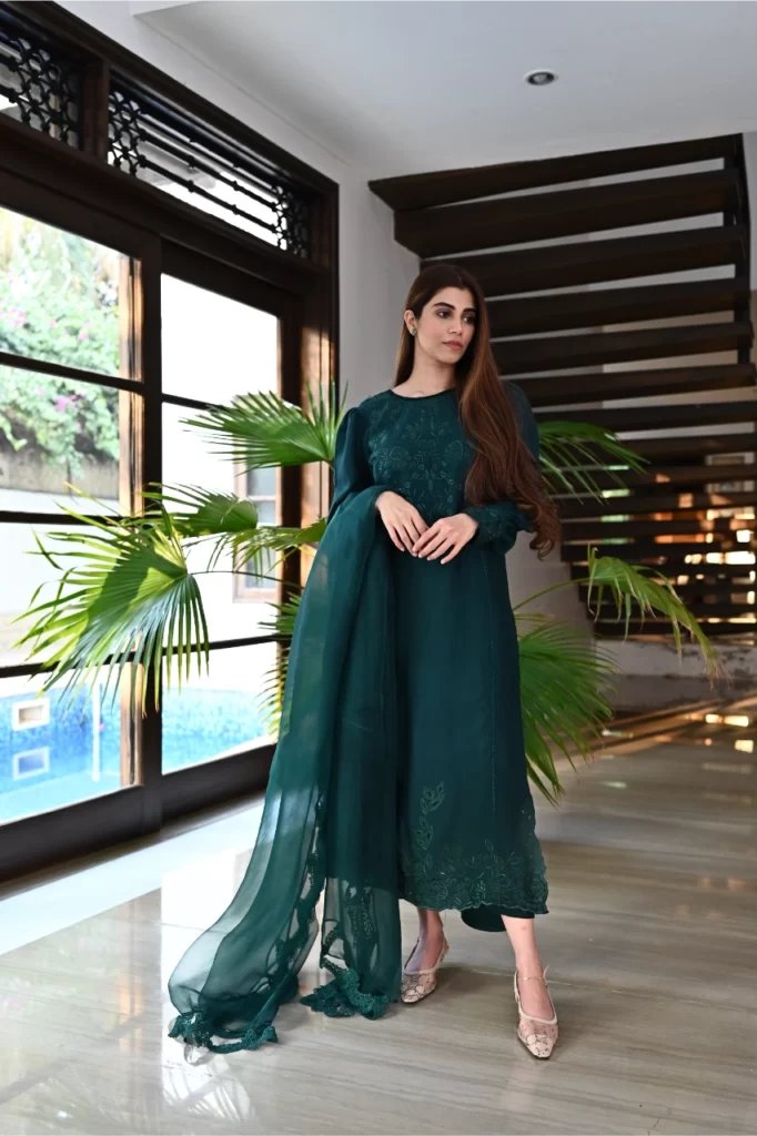 Nargis In Emerald Green - Image 4
