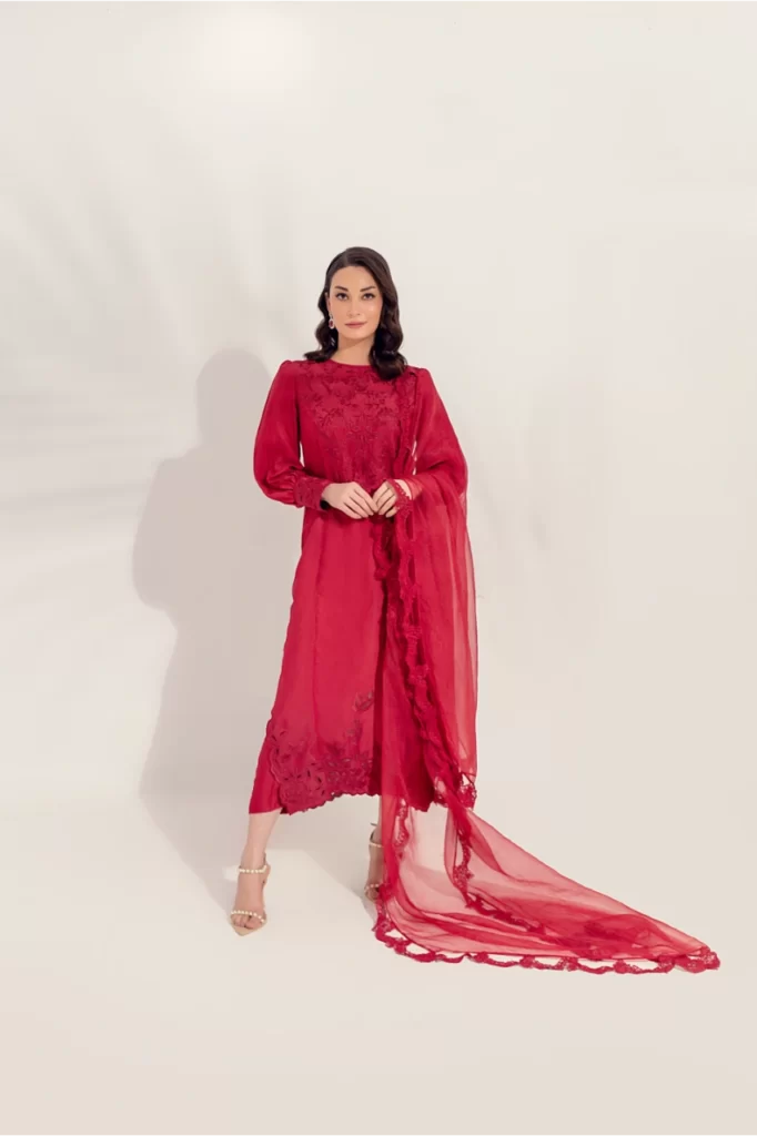 Nargis In Ruby Red