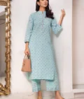 Light Blue Block Printed Shirt