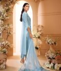 Powder Blue Rawsilk - Image 3