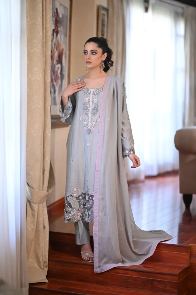 Grey and pink