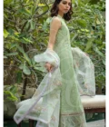 Green Kalidar With Straight Pants And Printed Dupatta - Image 2