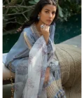 Periwinkle Tunic With Gharara And Printed Dupatta - Image 2