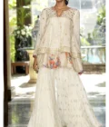Kaamdani Layered Peplum With A Crushed Gharara