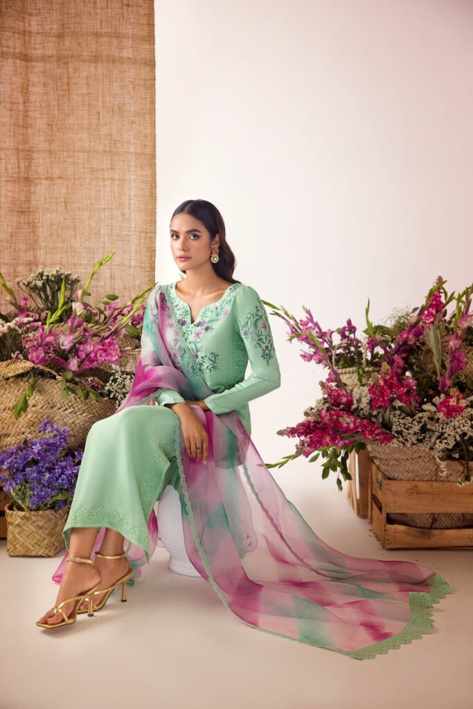 Sage Green Raw Silk - Image 4