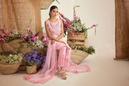 Pearl Pink Raw Silk - Image 6