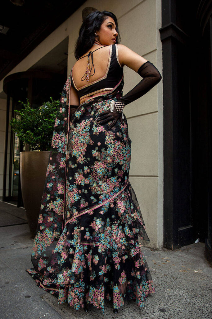 Tranquil Mist Saree - Image 2
