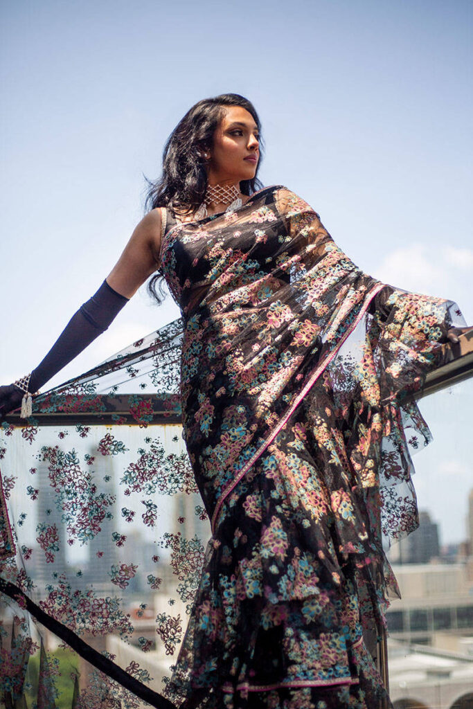 Tranquil Mist Saree - Image 8
