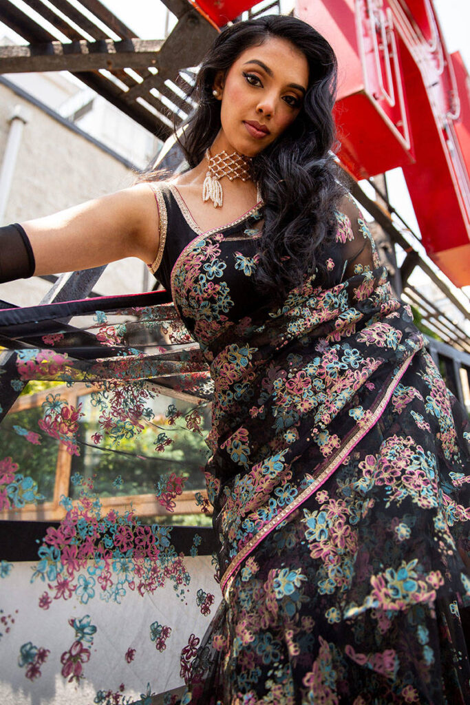 Tranquil Mist Saree - Image 7
