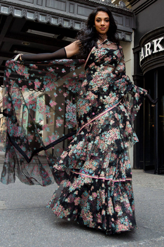 Tranquil Mist Saree - Image 6